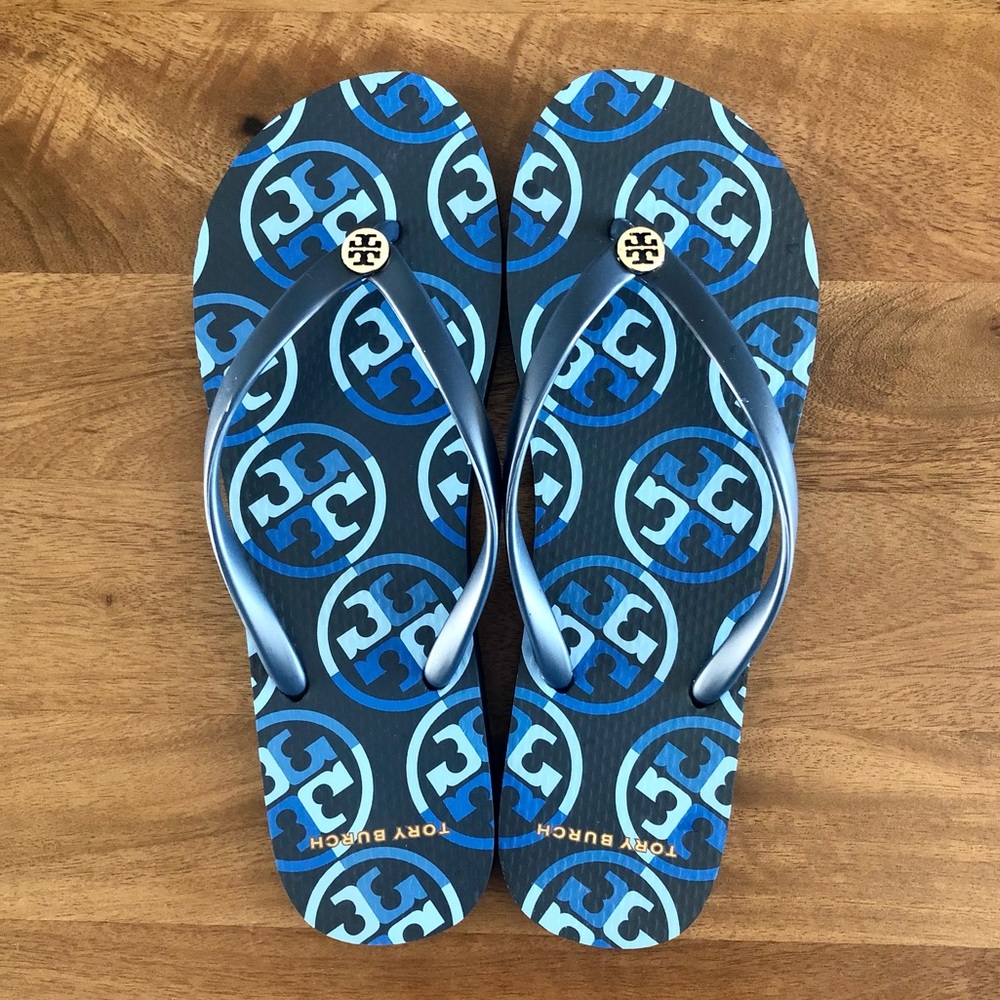 Tory Burch flip flops, size 10, NWOT